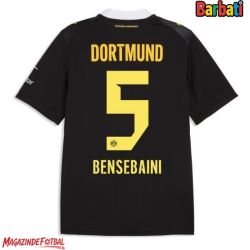 Borussia Dortmund Ramy Bensebaini #5 Tricou Fotbal Replică 2026-27 Barbati Deplasare Borussia Dortmund Ramy Bensebaini #5 Tricou Fotbal Replică 2026-27 Barbati Deplasare